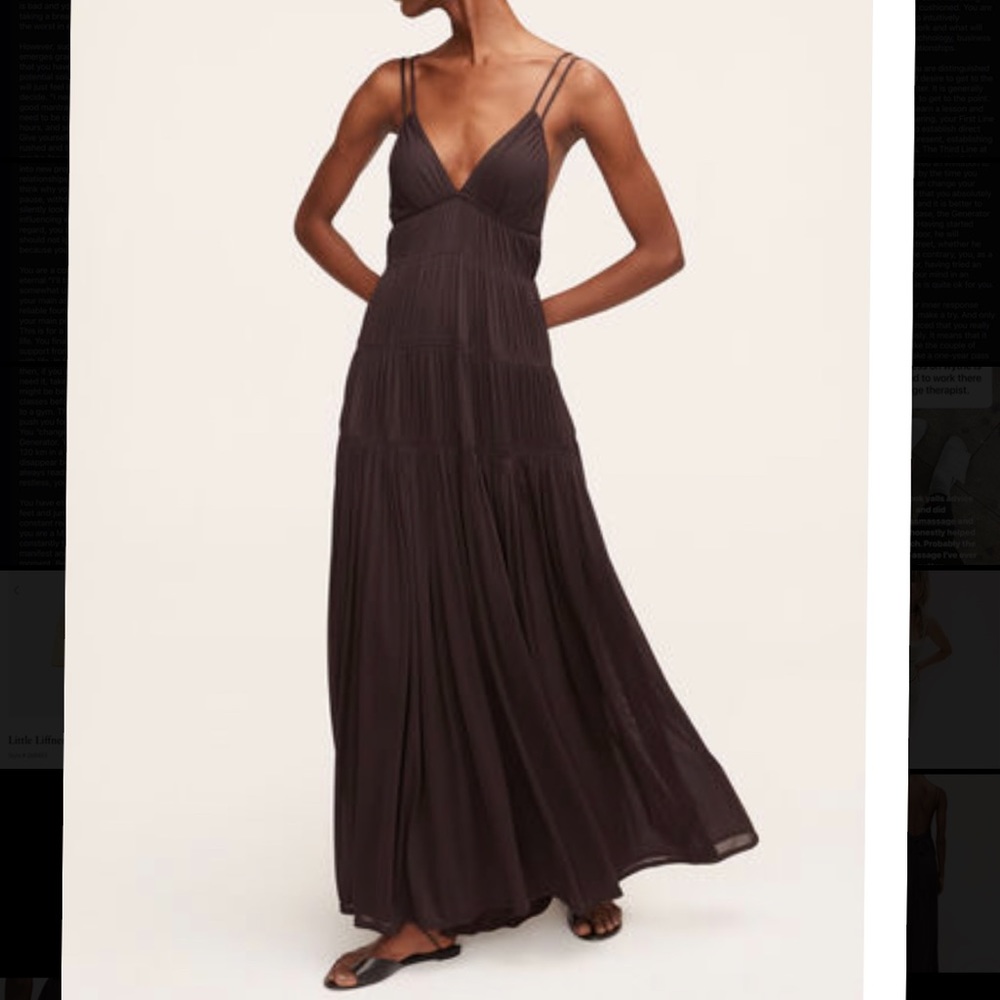 rebecca taylor ruched mesh maxi dress